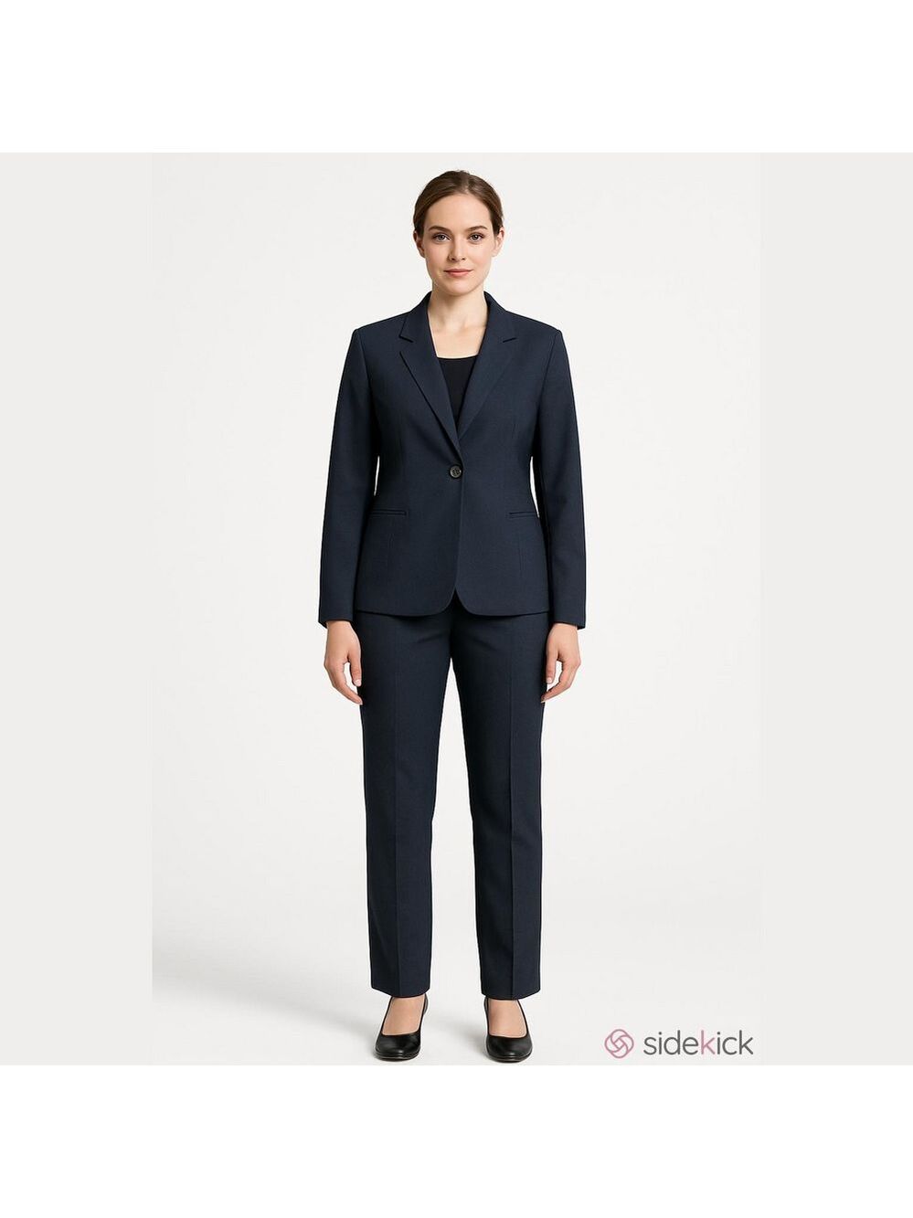 BENARD HOLTZMAN / harve’ benard ltd Navy Single-Button Women's Blazer